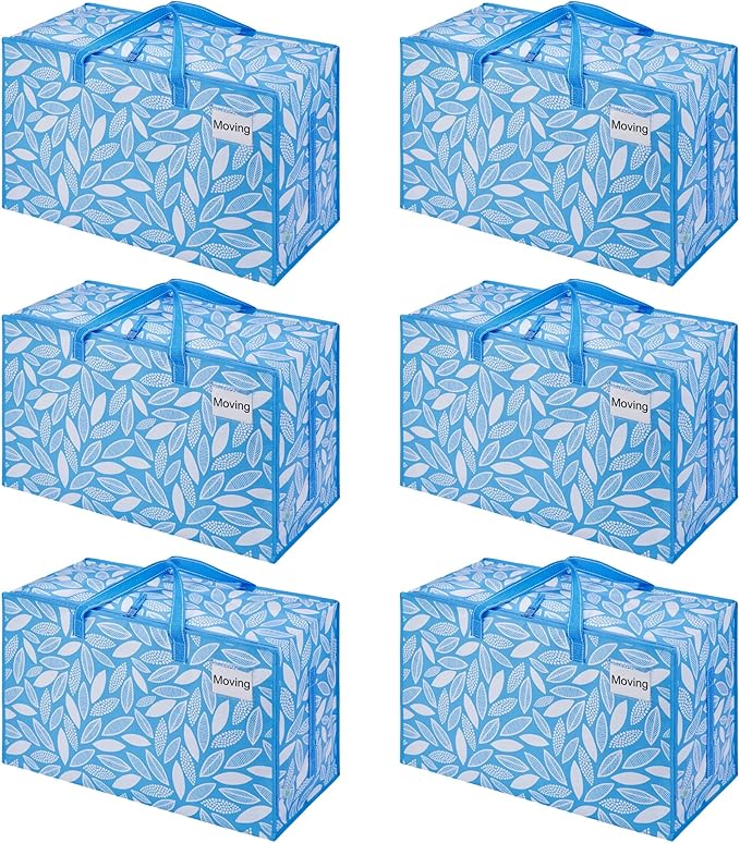 VENO 6 Pack Extra Large Heavy Duty Moving Bags by Veno