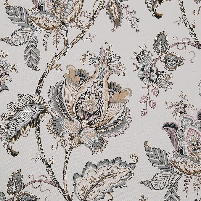 NICETOWN Blackout Curtains for Living Room W52 x L63 1 Pair, Floral Printed - Image 5