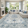 RELEANY Washable Area Rug, Large 10'x14', Water Repellent, Pet Friendly by RELEANY