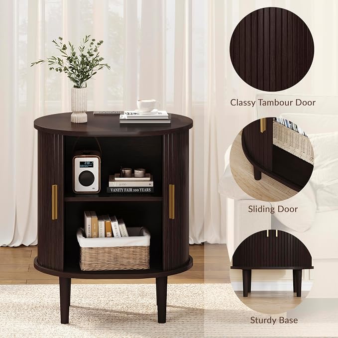 DHH Mid Century Modern Nightstand set of 2 - Image 6