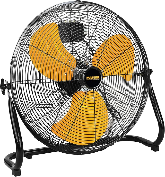 Master 20" Industrial High Velocity Floor Fan with 3 Speed Settings. Use for Shop, Garage or Warehouse. All Metal Construction (MAC-20F)