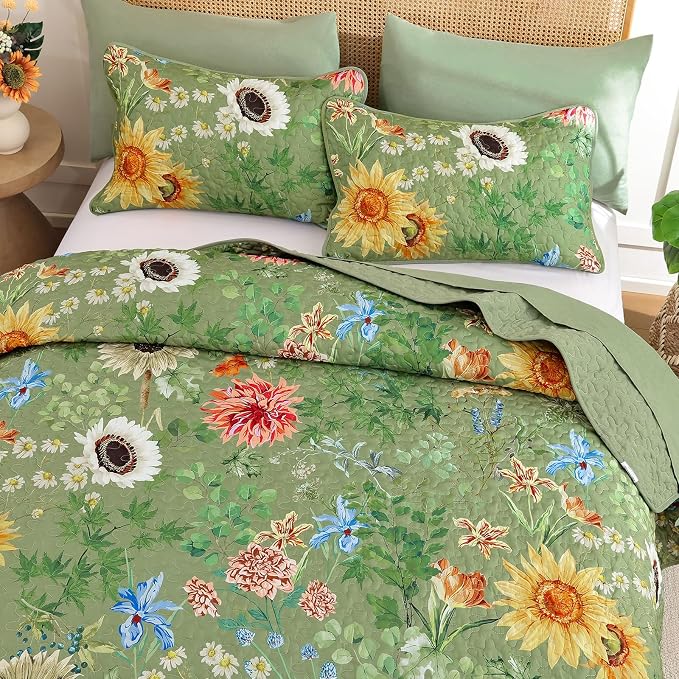 Yiran Floral Quilts Queen Size - Image 3