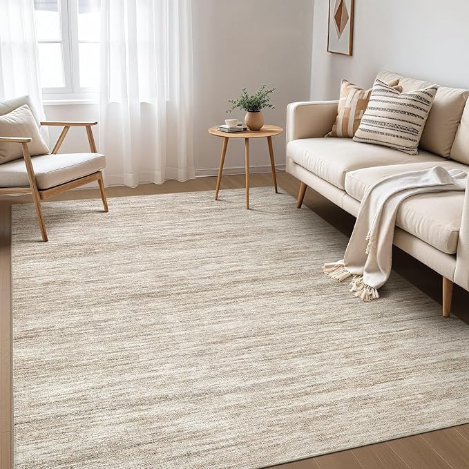 Nakagishi Boho 5x7 Area Rug Living Room Rugs Machine Washable Dark Brown | Soft by NakagishiAreaRug