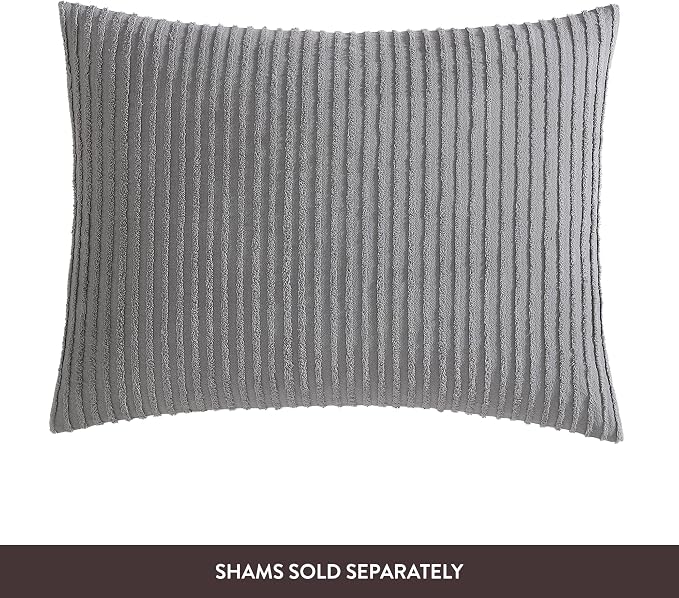 Beatrice Home Fashions Queen Channel Chenille Bedspread, lightweight tufted - Image 5
