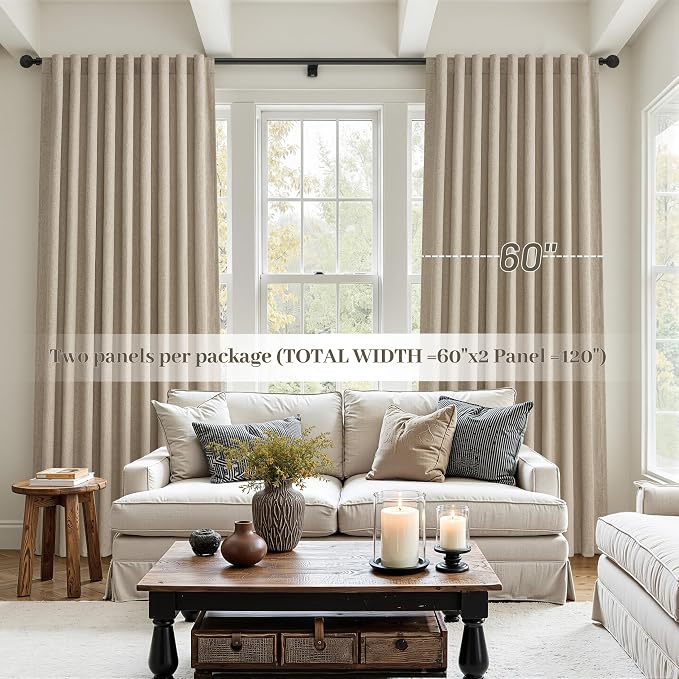 Extra Wide 60 Inch Blackout Curtains 96 Inches Long - Image 6