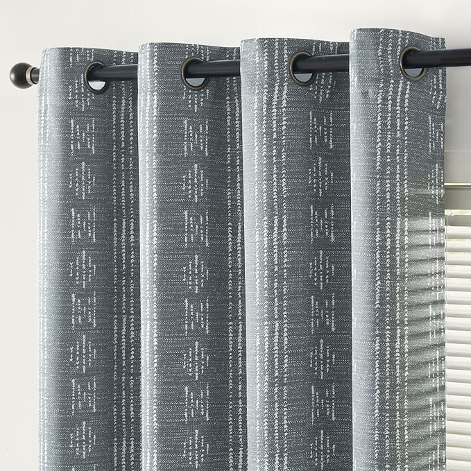 jinchan Boho Blackout Curtains 63 Inch Length by JINCHAN