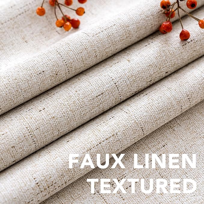 H.VERSAILTEX Linen 100% Blackout Curtains - Image 4