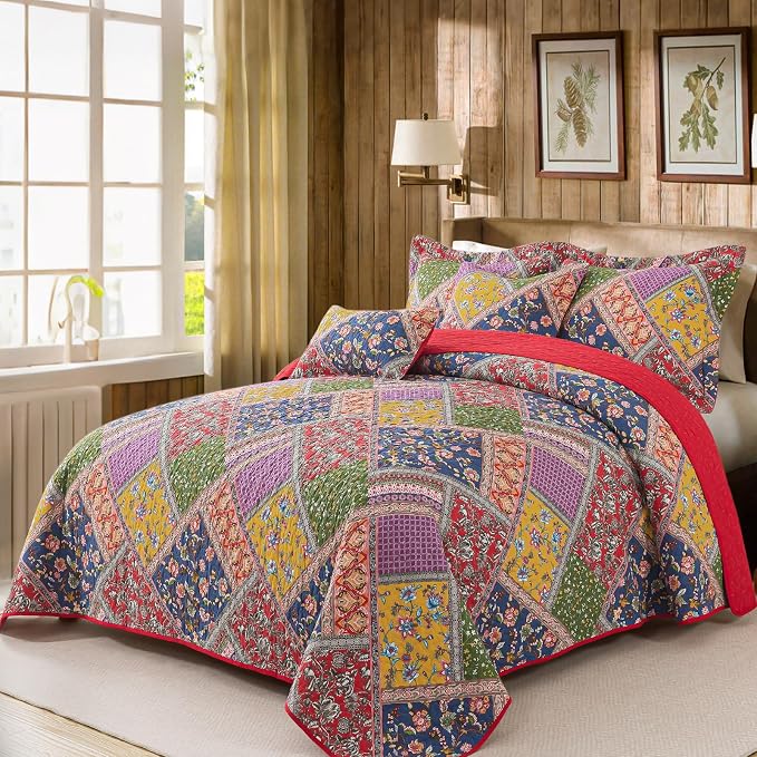 BEDIFANY Farmhouse King Quilt Set - Image 2