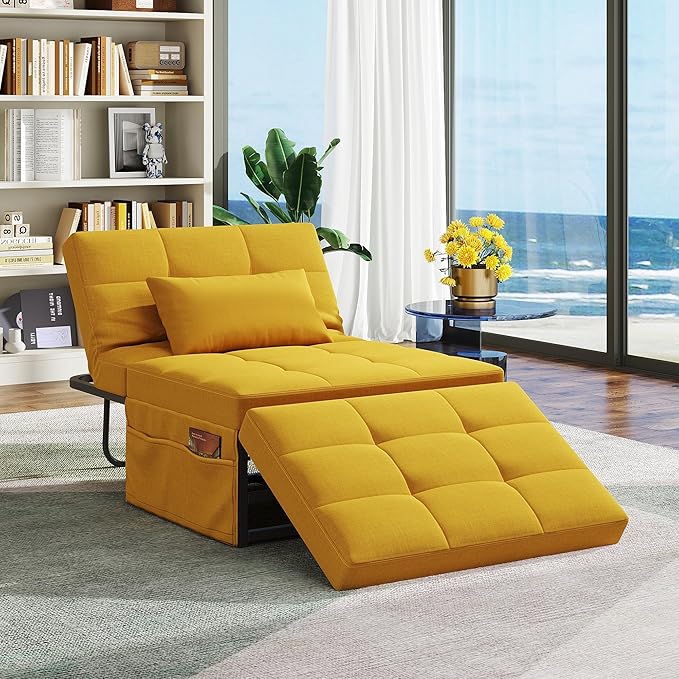 WLIVE Folding Ottoman Bed, Sleeper Chair, 4-in-1 Multi-Function, Convertible - Image 7