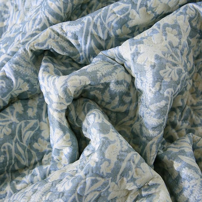 DURLENGEN Botanical Quilt California King Size, Reversible Bedding Set - Image 5