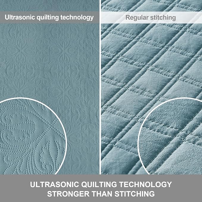 Hansleep Blue Quilt Queen Size - Image 4