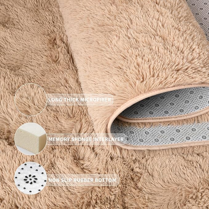 Area Rugs 10x14 for Living Room, Super Soft Fluffy Rugs for Bedroom, Modern - Image 5