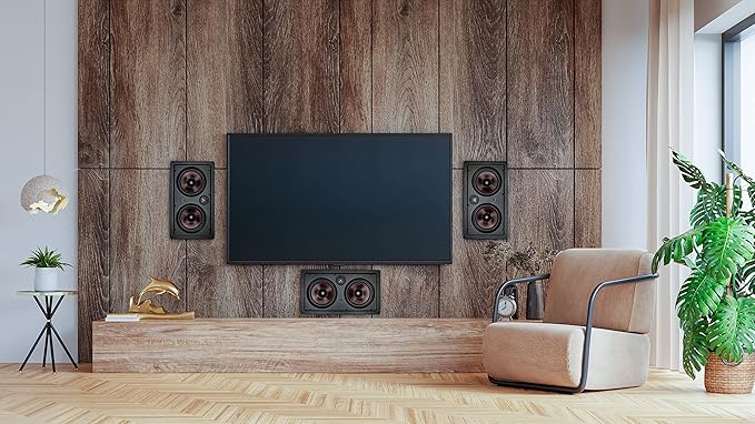 Soundavo IW-680CF Multi-Purpose Dual 6.5” 2-Way in-Wall LCR Speaker (Each)