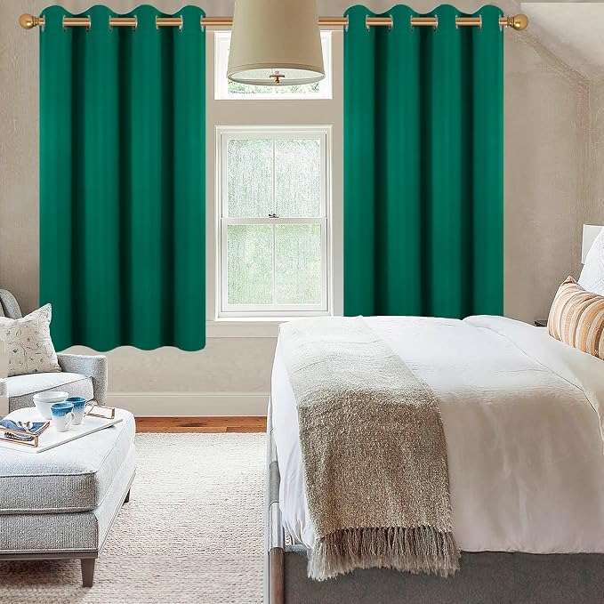 Diraysid Green Grommet Blackout Curtains - Image 7