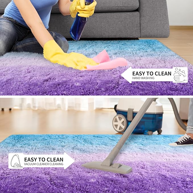 Fluffy Large Rugs for Living Room, Area Rug 6x9 Soft Carpet for Bedroom - Image 6