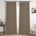 70 Inch Extra Wide Memory Trained Pinch Pleat Blackout Living Room Curtains 120 by PleatedDrapes