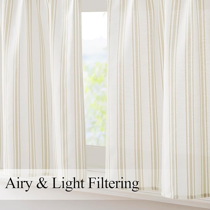 ZJDECOR Cotton Blended Tier Cafe Curtains - Image 6