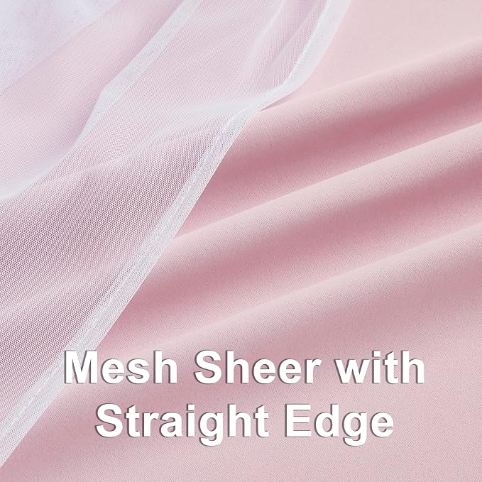 Bujasso Pink Blackout Curtains - Image 6