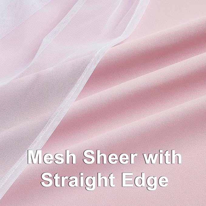 Bujasso Pink Blackout Curtains - Image 4