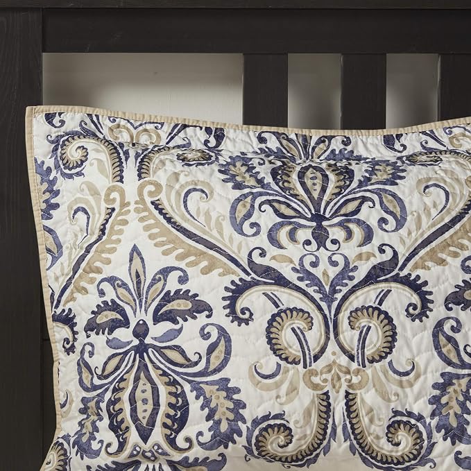 Madison Park Quilt Traditional Damask Design All Season, Lightweight Coverlet - Image 11