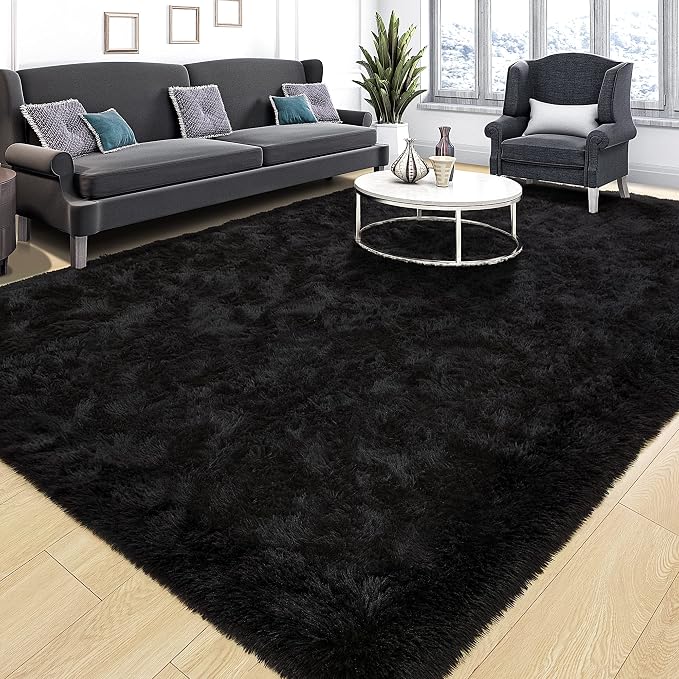 Area Rugs 10x14 for Living Room, Super Soft Fluffy Rugs for Bedroom, Modern - Image 2