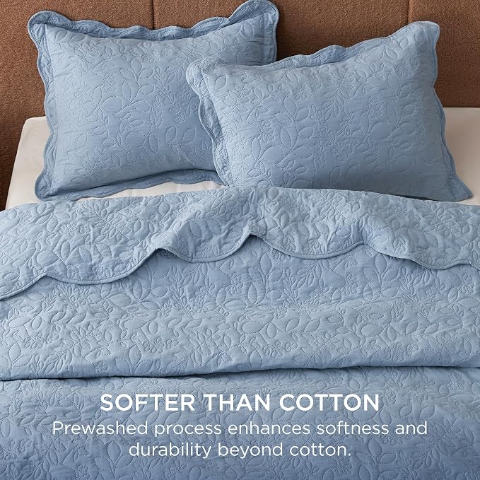 Bedsure King Size Quilt Bedspread, Thin Comforter, Stitch-Free Quilt-Tech - Image 3