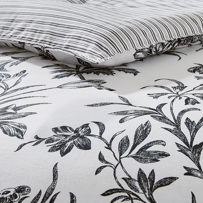 Laura Ashley - Queen Comforter Set, Soft & Reversible Cotton Bedding, Medium - Image 8