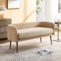 Bedroom Bench with Low Back, Inside Metal Frame by ForshareKC
