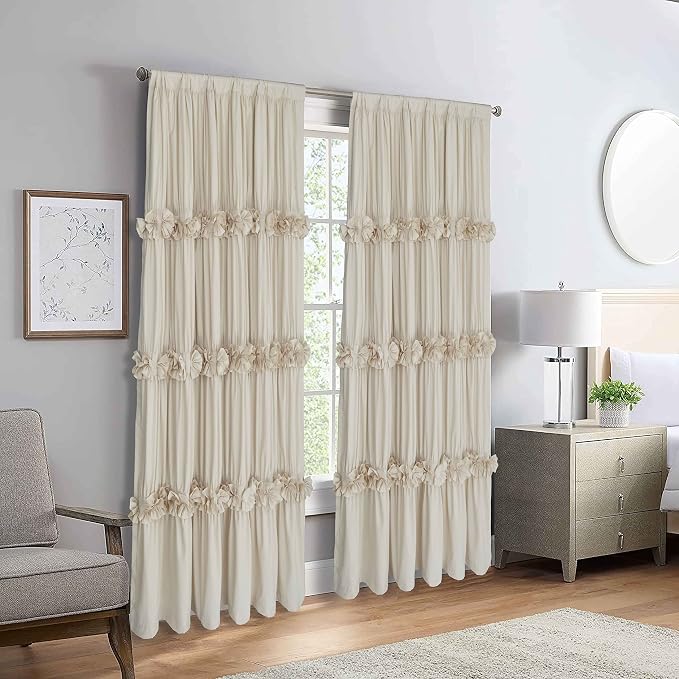 Thermal Insulated Window Curtains, Rustic Rod Pocket Drapes - Image 8