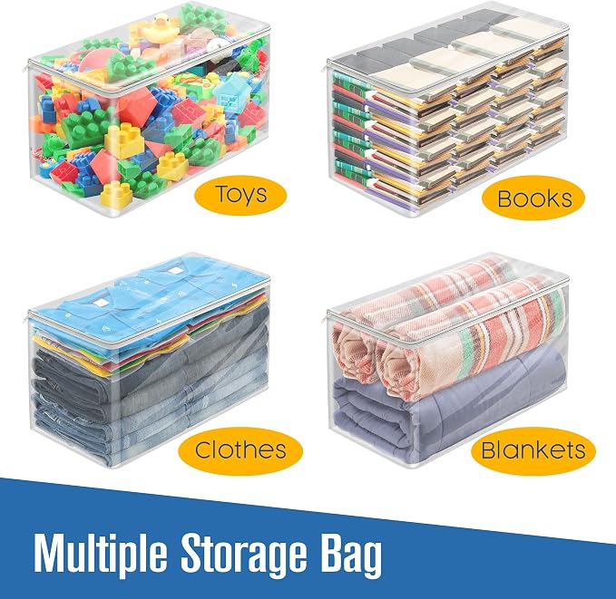 Clothes Storage Bag, Sweater Bags Moth Proof, 5 Pk | Houseables Bag - Image 4