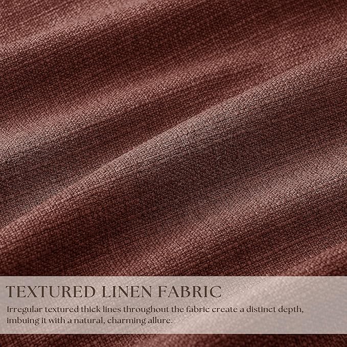 Red Brown 80 Inch Pinch Pleated Black Out Curtains 2 Panel Set | Pinch Pleat - Image 3