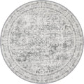 Round Area Rug Living Room: 4 ft Modern Washable Indoor Carpet | by FXRHLP