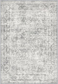 Area Rug Living Room: 8x8 Modern Washable Soft Carpet Black Grey | by FXRHLP