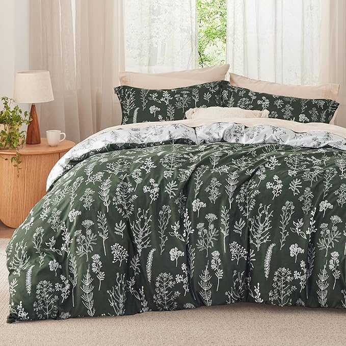 Bedsure Dark Olive Full Comforter Set by Unknown