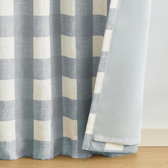 Grainger Rod Pocket Back Tab Window Curtain Panel, Chambray - Image 4