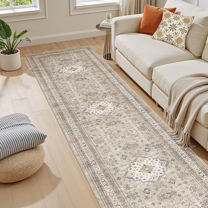 cotiled 2x8 Hallway Runner Rug for Entryway, Non-Slip Vintage, and Laundry Room - Image 5