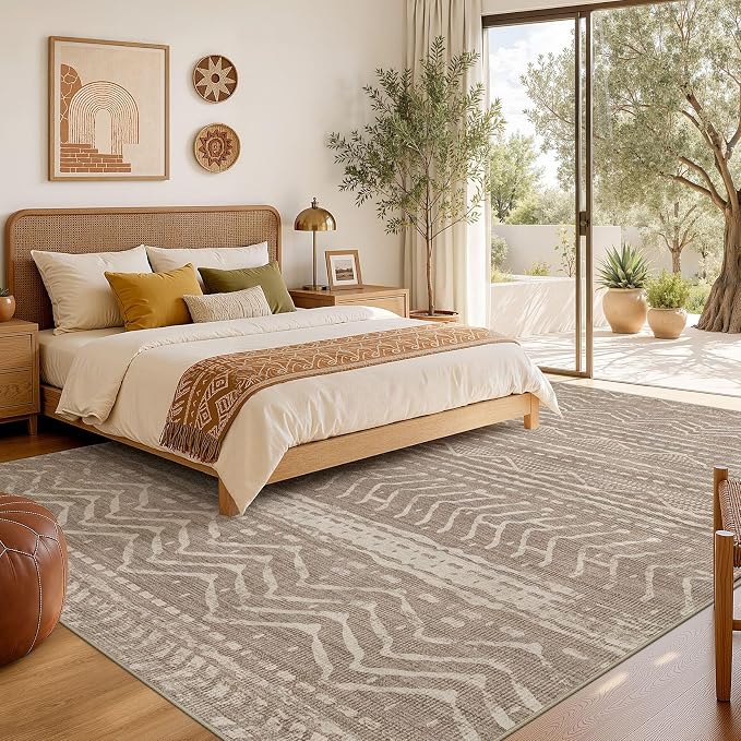 Nakagishi Area Rug Living Room Rugs: 11x15 Large Soft Machine Washable Boho - Image 6