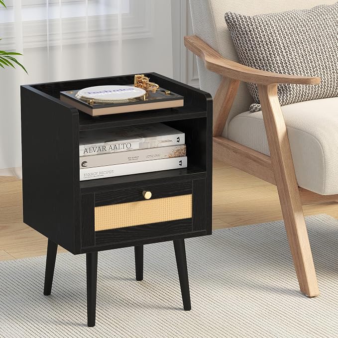 MECHYIN Night Stand Set 2, Nightstands Set of 2 - Image 7