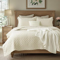 Bedsure King Size Quilt Bedspread, Lightweight Comforter, Ivory Coverlet | by Unknown