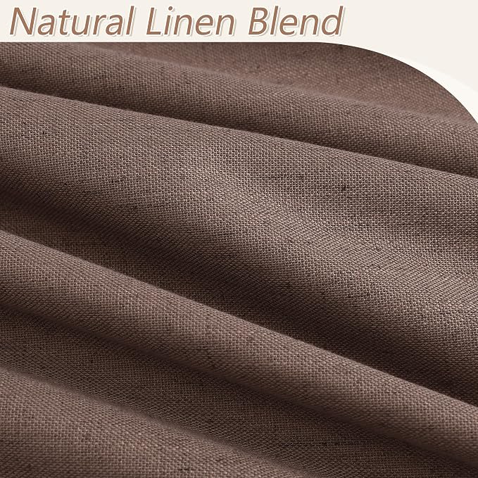 100% Blackout Curtains 108 Inch Length 2 Panels Set - Image 3