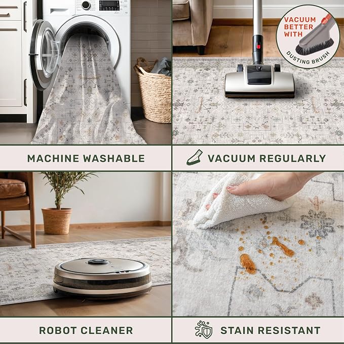 Washable 3x5 Large Bathroom Rug - Image 4