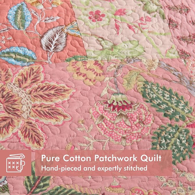 Etwel 100% Cotton Patchwork Queen Size Quilt Set - Image 2