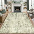 3x5 Rug Non Slip, Abstract Washable Entryway Rug by Valenrug