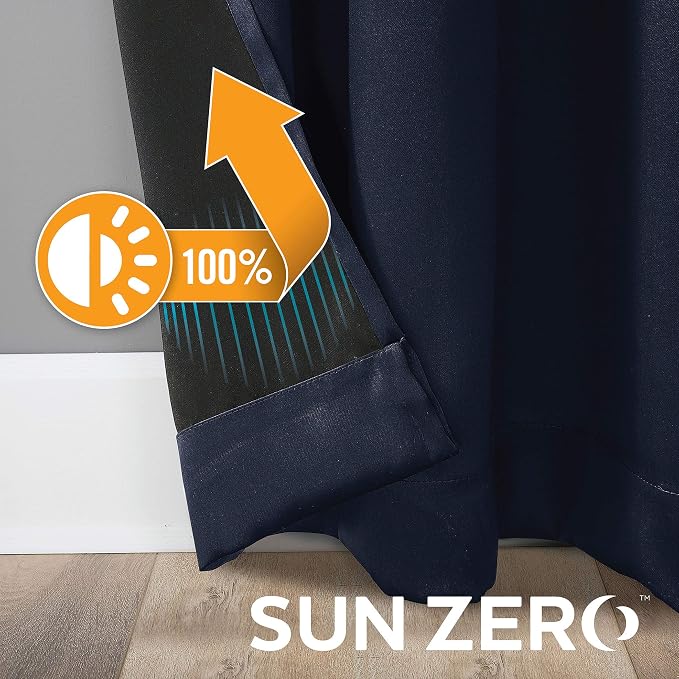Sun Zero Nordic 2-pack Theater Grade Extreme 100% Blackout Grommet Curtain - Image 6
