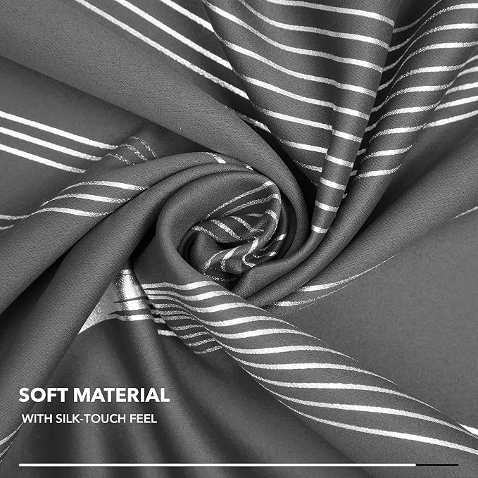 Deconovo Curtains for Living Room, Pattern Blackout Curtains 84 Inches Long | - Image 6