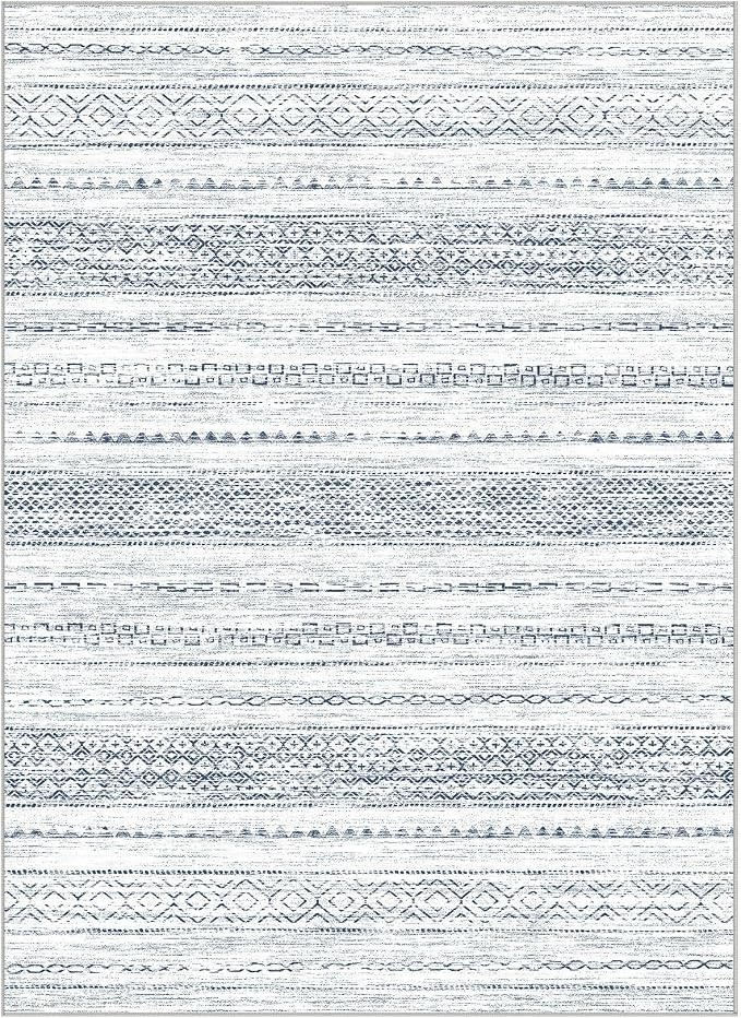 Nakagishi 9x12 Area Rugs Living Room: Washable Boho Large Neutral Soft - Image 8