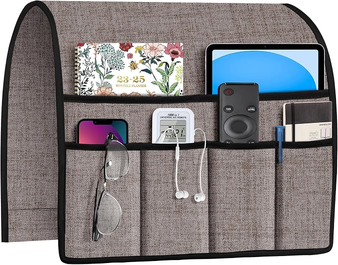 Joywell Armrest Organizer Remote Holder, Apricot | by Joywell