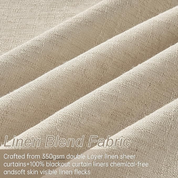 Topfinel 95 Inches Long Pinch Pleated 100% Blackout Curtains, Thermal Insulated - Image 5