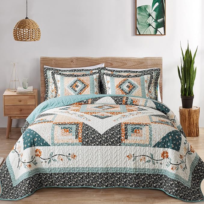 VAPUTAR Quilt Queen Size Bedding Set by VAPUTAR