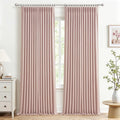 Light Pink Extra Long Floor to Ceiling Curtains 108 Inches Long by PleatedDrapes
